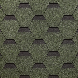 Гибкая черепица Docke Standard Сота зеленый