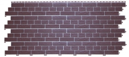 Сайдинг Доломит «Славянка» под кирпич Коричневый