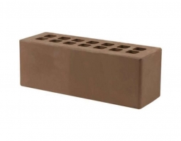 Кирпич лицевой керамический «Темно-коричневый» пустотелый Евро 0.96НФ