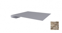 Планка завершающая простая Первая Кровельная (декоративно-полимерное покрытие) 2м камень