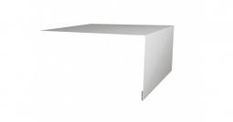 Планка откосная простая Первая Кровельная 50х200 (полиэстер) 2м белый