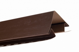 Планка Наружный угол Альта-Профиль Блокхаус Орех темный 3000