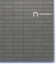 Тротуарная плитка Поревит Паркет Серый 60 мм 180х60