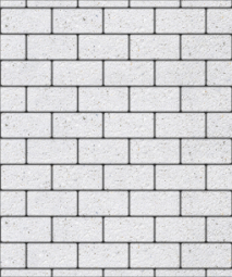 Тротуарная плитка Поревит Прямоугольник Мрамор Белый 200х100х40 мм