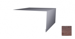 Планка откосная простая Первая Кровельная 50х150 (декоративно-полимерное покрытие) 2м дуб темный 3D