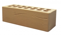 Кирпич лицевой керамический «Медовый» «Дерево» пустотелый Евро 0.7НФ