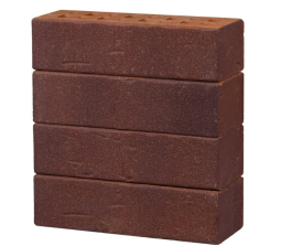 Кирпич клинкерный фасадный «Возрождение» «Порту» «Винтаж» темно-красный с бордовым песком Евро 0,7НФ