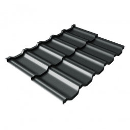 Металлочерепица Kvinta Uno Антрацитово-серый RAL 7016