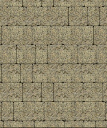 Тротуарная плитка Поревит Старый город Гранит Желтый с черным 60 мм 3 плиты