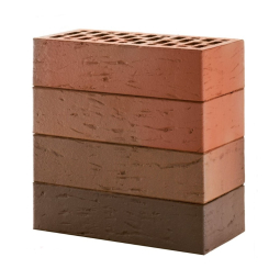 Кирпич лицевой керамический «Красный Флеш» «Рустик» пустотелый одинарный