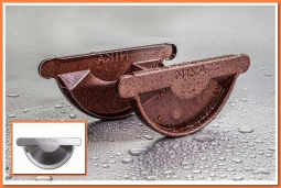 Заглушка желоба Nika D125 Цинк