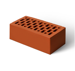 Кирпич лицевой керамический Красный пустотелый утолщенный