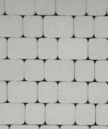 Тротуарная плитка Поревит Классико Мрамор Белый, 60 мм 3 камня