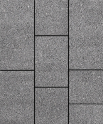 Тротуарная плитка Поревит Трио Серый, 60 мм
