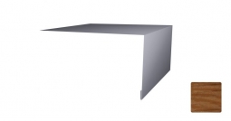 Планка откосная простая Первая Кровельная 75х100 (декоративно-полимерное покрытие) 3м под дуб 3D