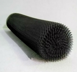 Сетка рабица d=1.4 мм, ячейка 20x20 мм, 1,5х10,0 м черная