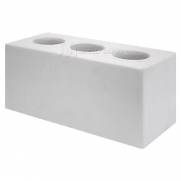 Кирпич лицевой силикатный «Неокрашенный» пустотелый двойной