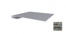 Планка завершающая простая Первая Кровельная (декоративно-полимерное покрытие) 3м сланец