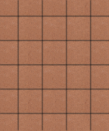 Тротуарная плитка Поревит Квадрат Гранит Оранжевый 200х200х60 мм