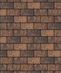 Тротуарная плитка Поревит Прямоугольник Гранит Сиена 200х100х40 мм