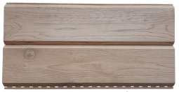 Металлосайдинг Первая Кровельная «Брус» 0.45мм светлый орех