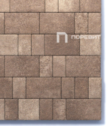Тротуарная плитка Поревит Старый город Гранит Хаски 60 мм 3 плиты