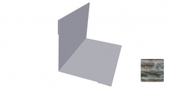 Угол внутренний Первая Кровельная 75х75 (декоративно-полимерное покрытие) 3м сланец