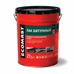 Лак битумный Ecomast металлическое ведро 2 л