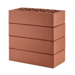 Кирпич лицевой керамический «Красный» пустотелый одинарный