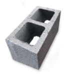 Керамзитоблок вентиляционный двухпустотный 440х220х160 мм М-75