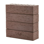 Кирпич клинкерный фасадный «Классика» «Мюнхен» «Береста» коричневый пустотелый Евро 0,7НФ