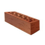 Кирпич лицевой керамический Красный «Антик» пустотелый Евро 0.7 НФ