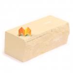 Кирпич силикатный лицевой «Желтый» рустированый полнотелый утолщенный М-175 (Ложковый)