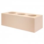 Кирпич лицевой силикатный Бежевый пустотелый утолщенный