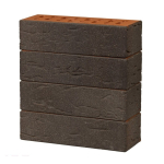 Кирпич клинкерный фасадный «Возрождение» «Лиссабон» «Винтаж» тёмно-красный с черным песком Евро 0,7НФ