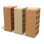 Кирпич лицевой керамический «Осенний лист» пустотелый утолщенный