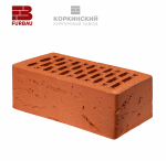 Кирпич лицевой керамический «Красный» «Рустика Меланж» пустотелый утолщенный