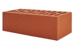 Кирпич лицевой керамический Красный пустотелый полуторный